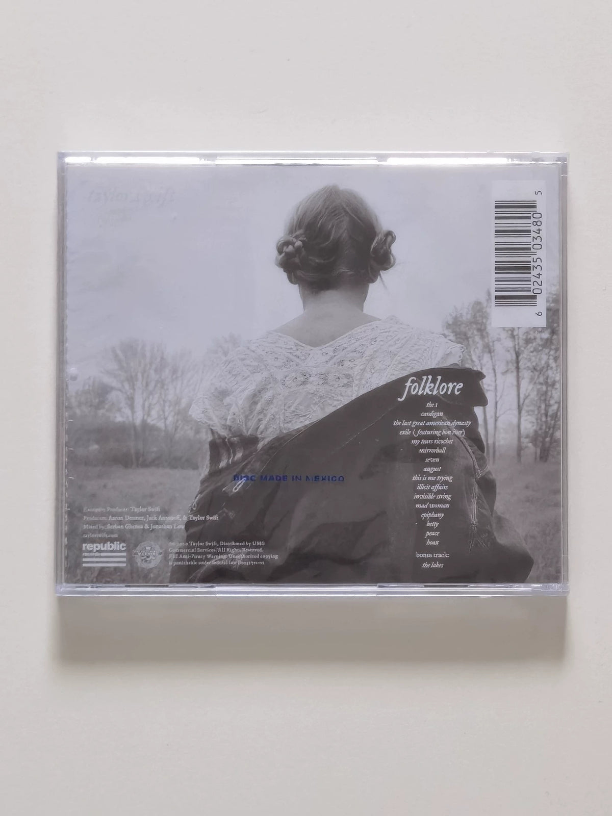 Taylor Swift – folklore — US CD, Sealed — actual item photo 2