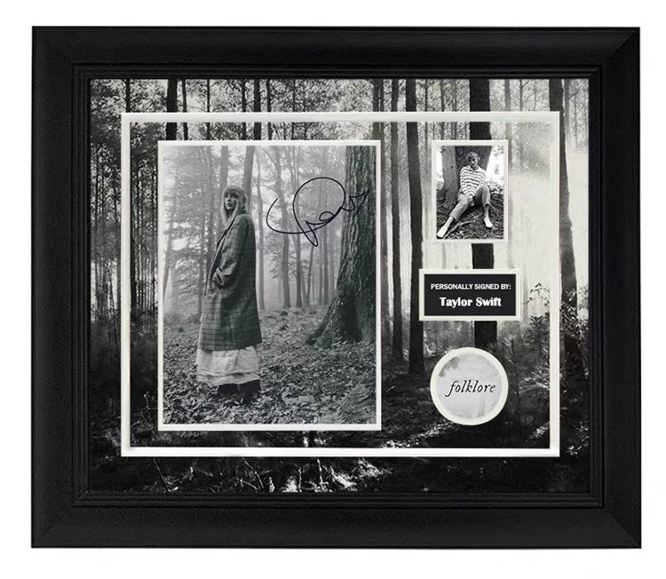 Taylor Swift – folklore Signed Photo with SA Certificate and Frame