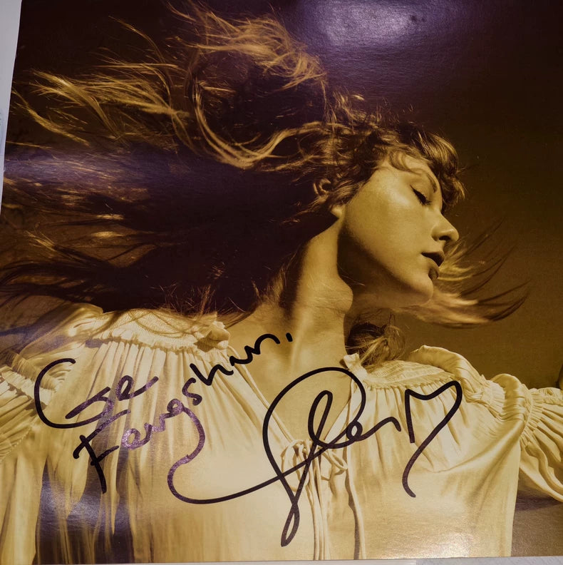 Taylor Swift – Fearless (Taylor’s Version) Signed Promotional Poster with Wood Frame