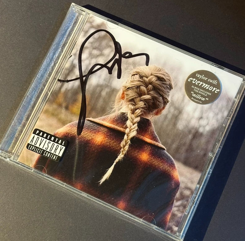 Taylor Swift – Evermore – Signed CD – Distinctive Signature