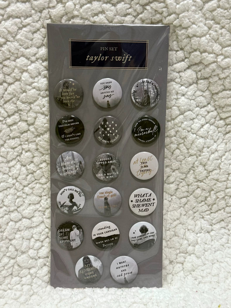 Taylor Swift – Folklore – Button Pin Set