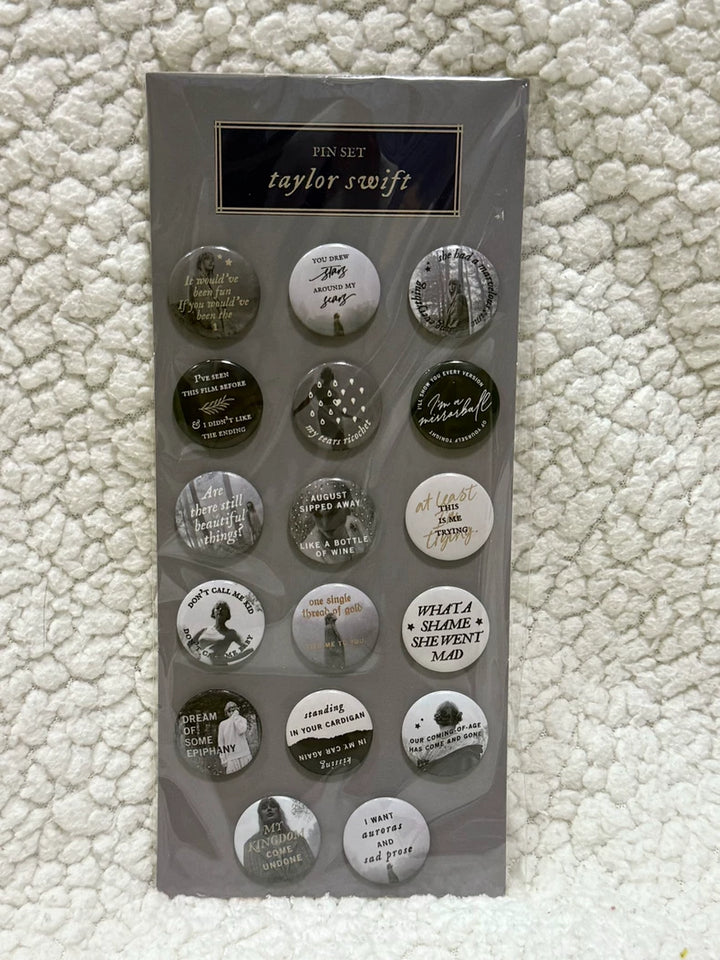 Taylor Swift – Folklore – Button Pin Set