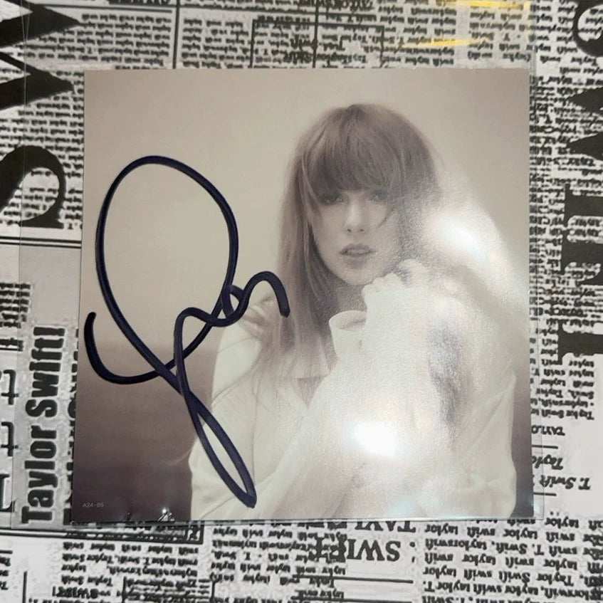 Taylor Swift – The Tortured Poets Department – Signed Art Card Only – actual item photograph 1