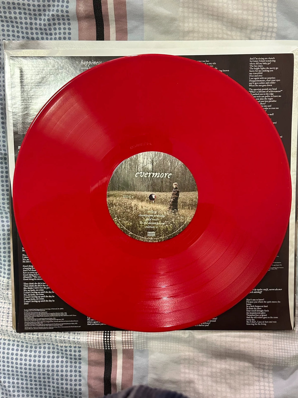 Taylor Swift – Evermore – Target Red 2LP, Opened – detail 3