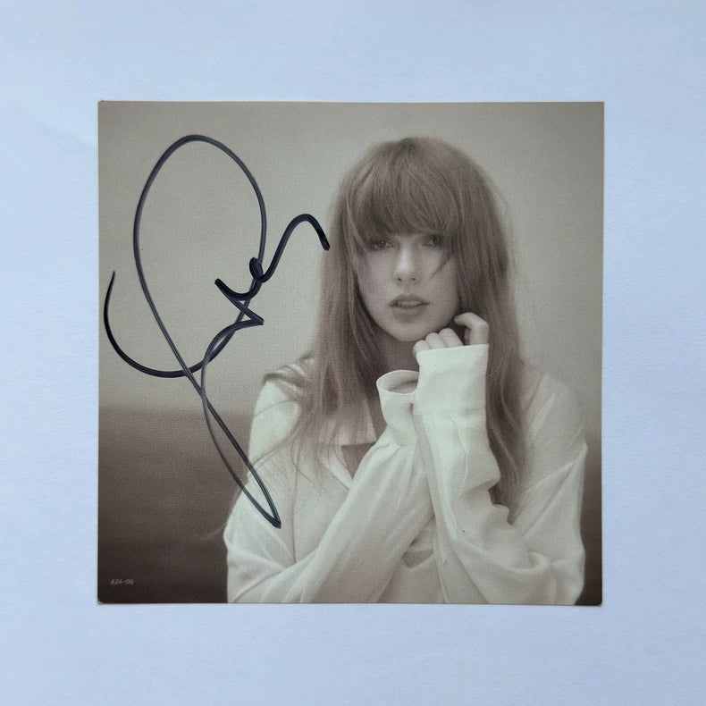 Taylor Swift – TTPD Signed Card with Evermore CD — Default Title