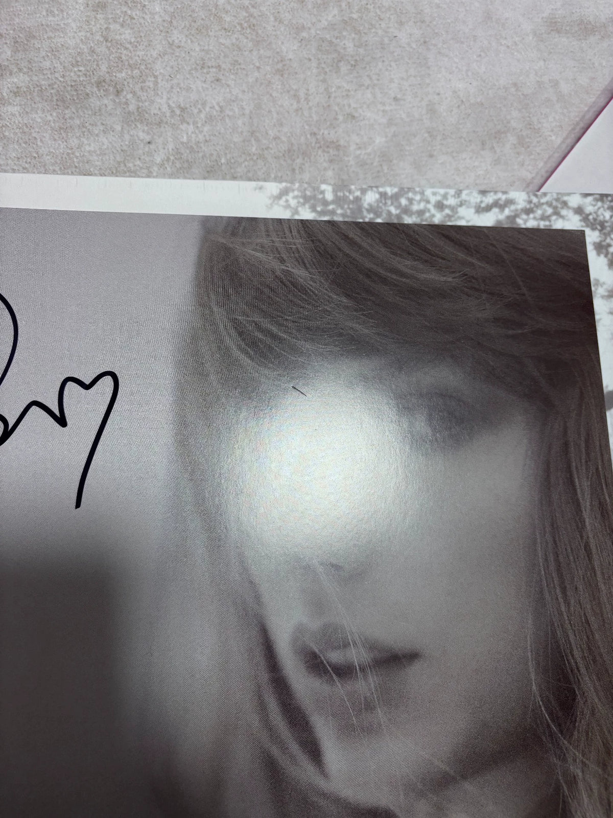 Taylor Swift – The Tortured Poets Department — Signed Vinyl-Size Photo Only — actual item photo 3