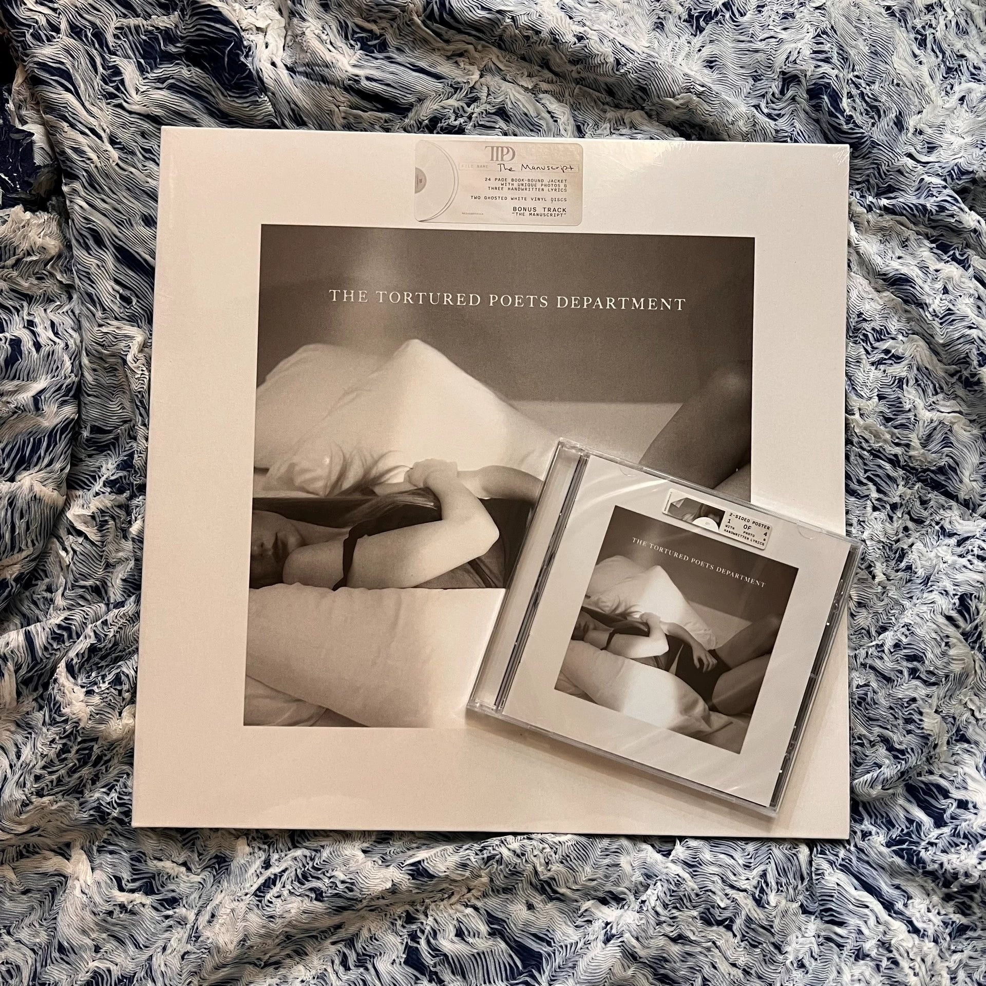 Taylor Swift — The Tortured Poets Department White Vinyl LP — Sealed