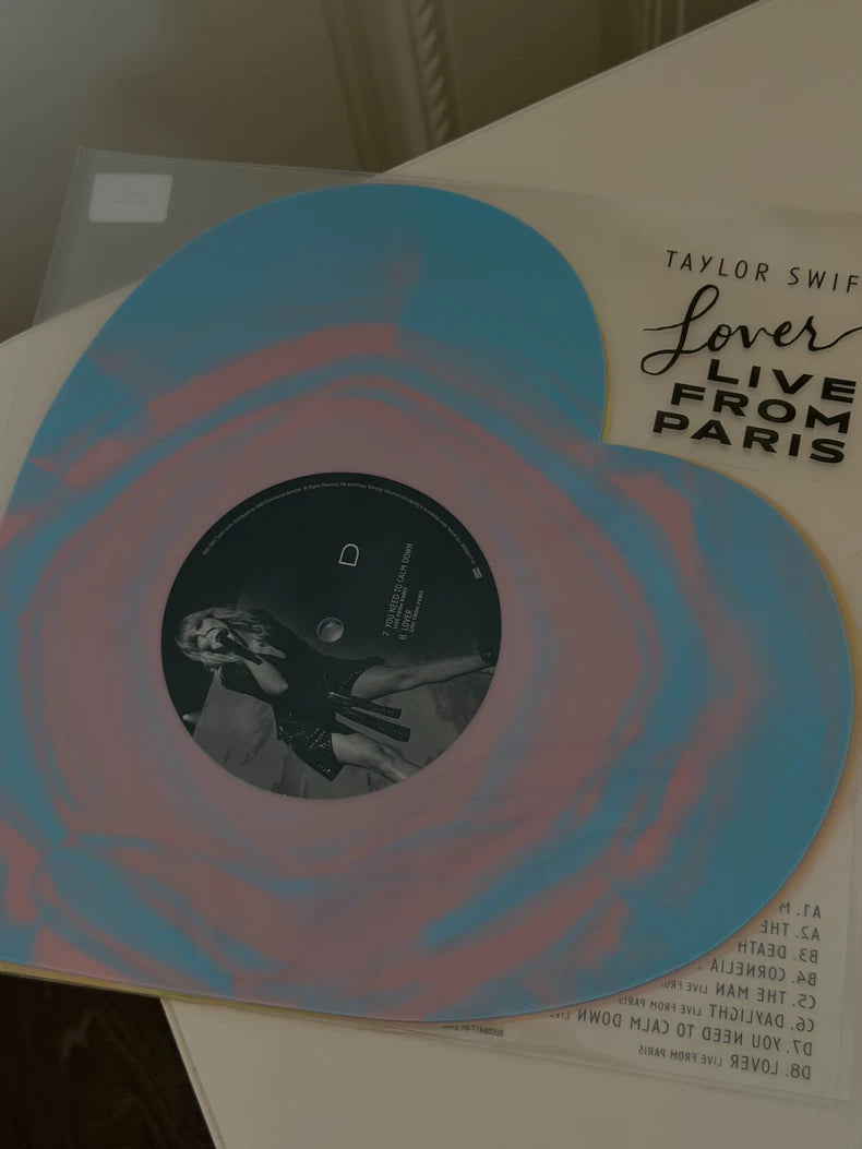 Taylor Swift – Lover (Live from Paris) Heart-Shaped Vinyl 2.0 – actual product photo 1