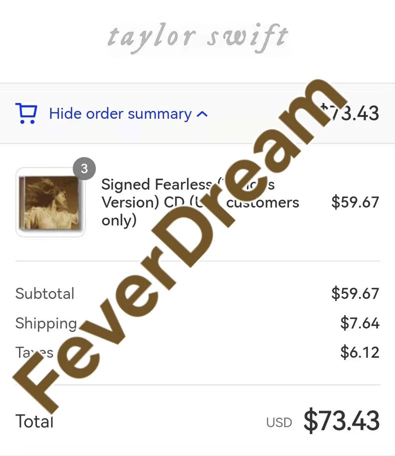 Fearless signed CD final detail