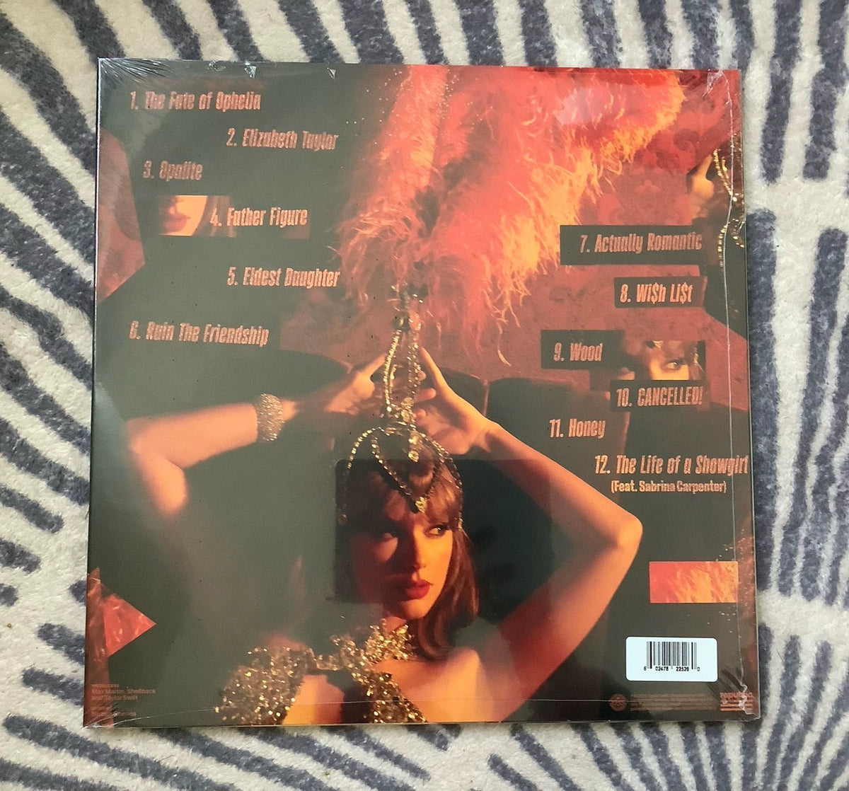 Taylor Swift – The Life of a Showgirl – Orange Vinyl LP – actual item photograph 2