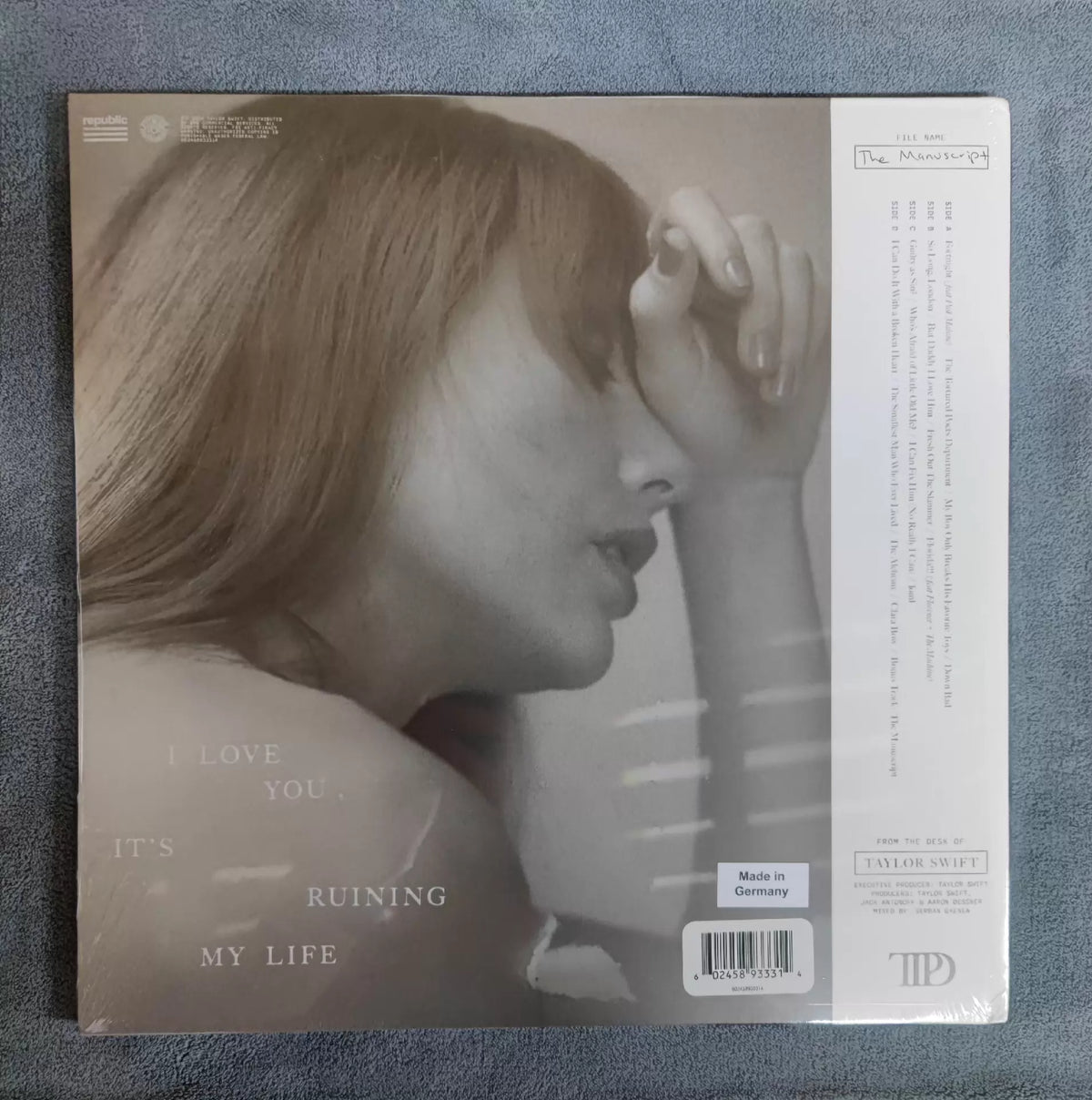 Taylor Swift – The Tortured Poets Department, White Vinyl 2LP – actual item photograph 2