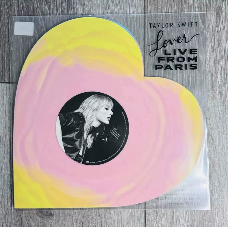 Taylor Swift – Lover: Live from Paris Heart-Shaped Vinyl 2LP UK Edition — Random Pattern