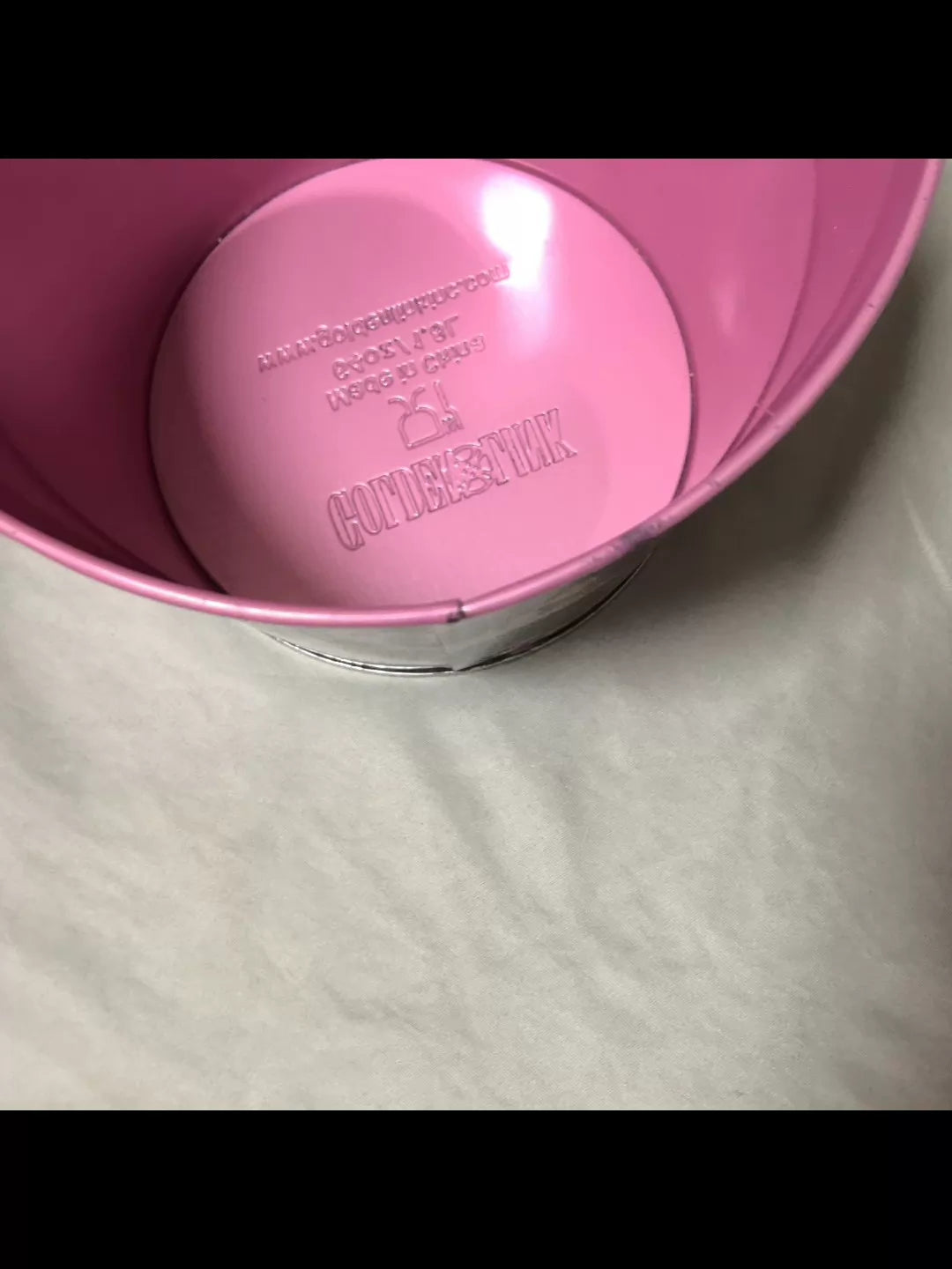 Taylor Swift – The Eras Tour Pink Metal Popcorn Bucket – actual item photograph 3
