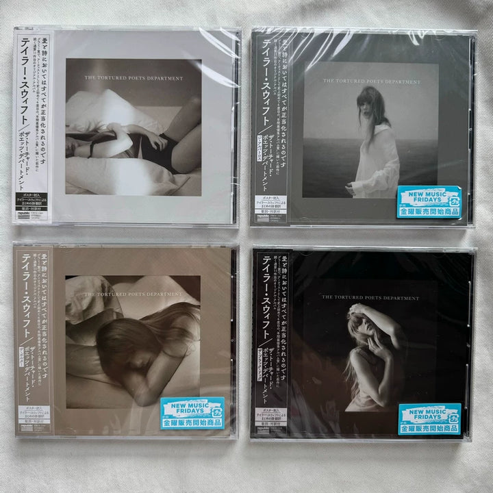 Taylor Swift – The Tortured Poets Department – Four Japanese CD Editions Bundle