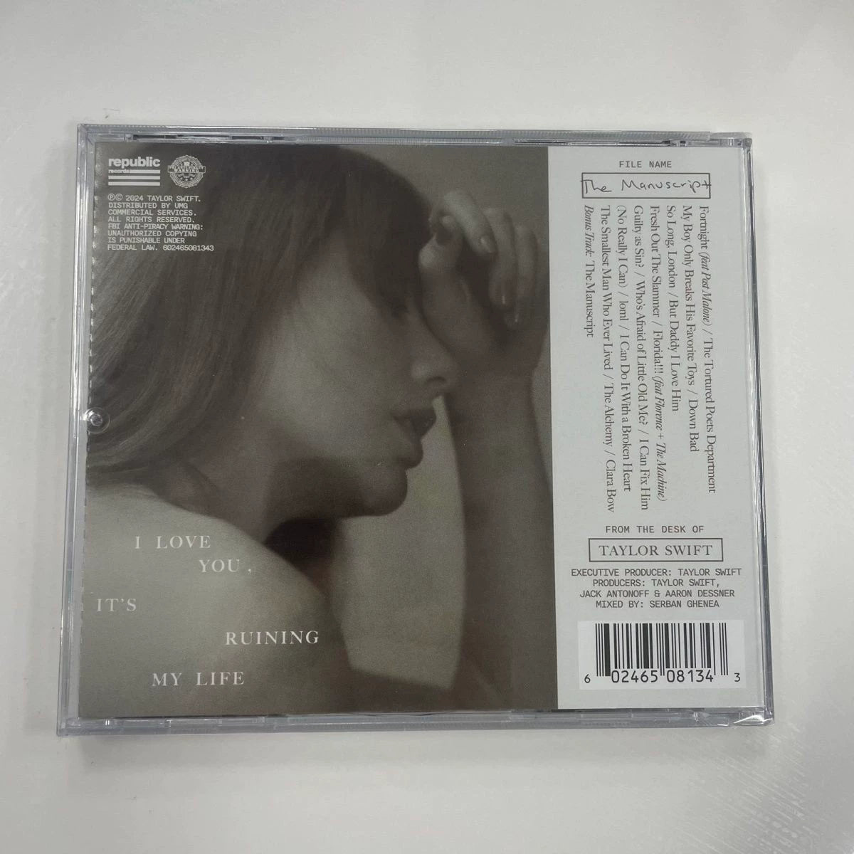 Taylor Swift — The Tortured Poets Department CD with Poster & Lyrics Book — photo 2