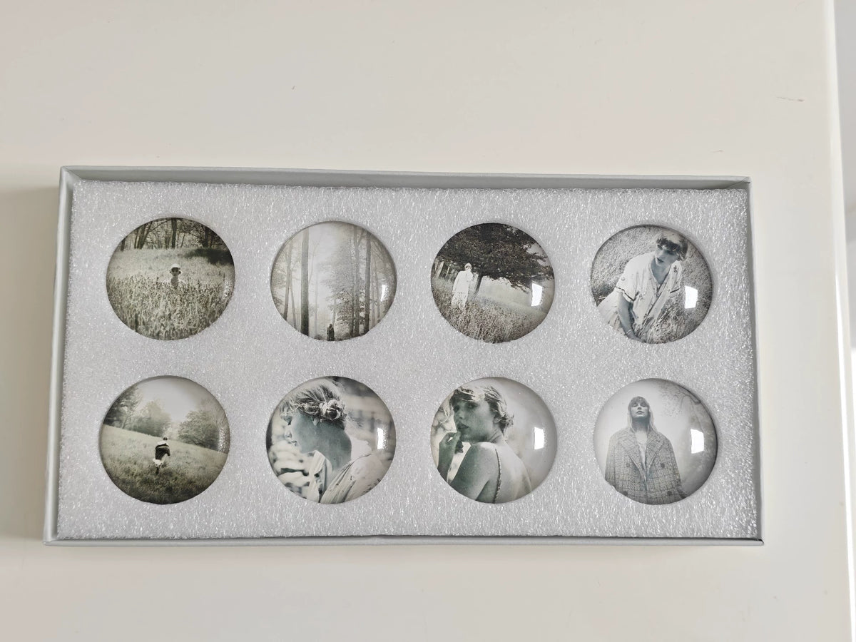 Taylor Swift – Folklore – Eight-Piece Fridge Magnet Set – actual item photograph 2