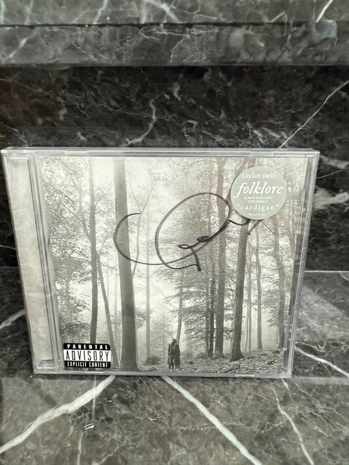 Taylor Swift – Folklore – Signed CD – actual item photograph 1