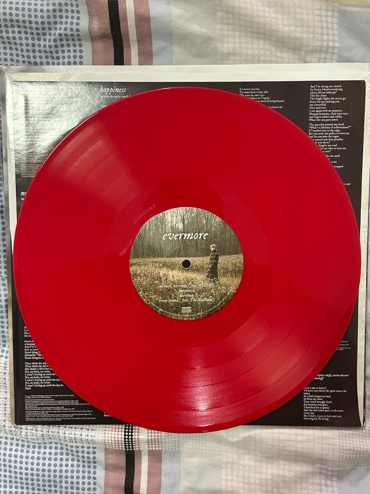 Taylor Swift – Evermore – Target Red 2LP, Opened – detail 4