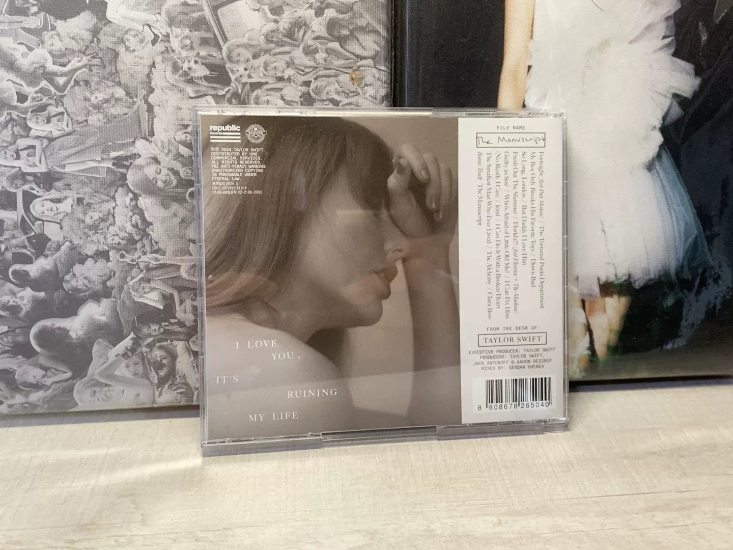 Taylor Swift TTPD Korean Edition CD with Poster