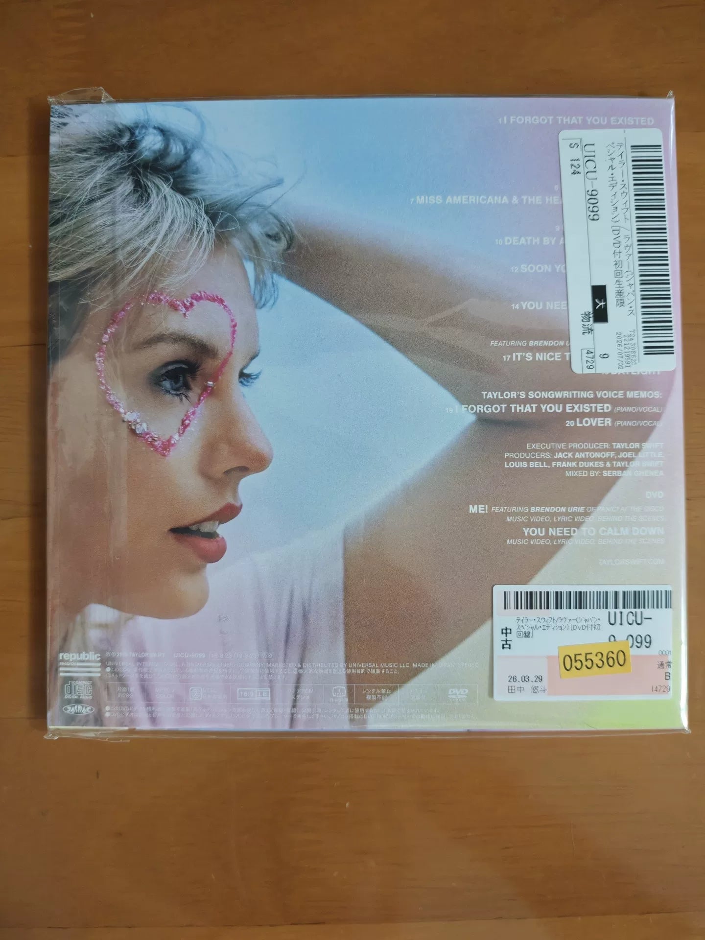 Taylor Swift – Lover Japanese First Limited Edition CD + DVD