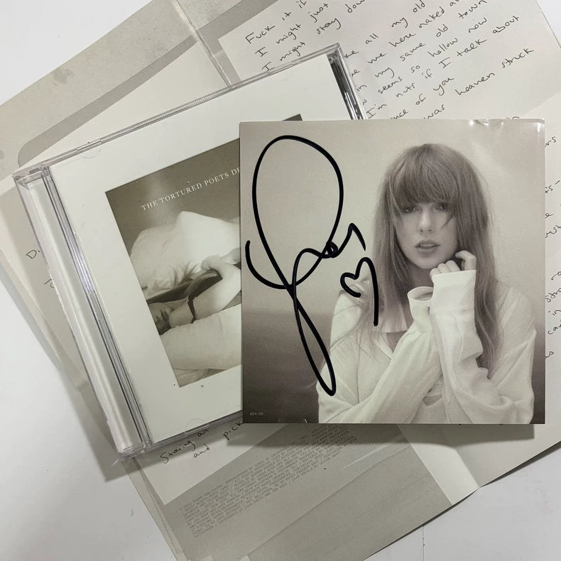 Taylor Swift – The Tortured Poets Department Signed CD — main view