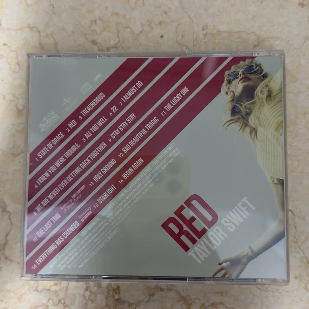 Taylor Swift Red Japanese Edition CD with Japanese Lyric Book