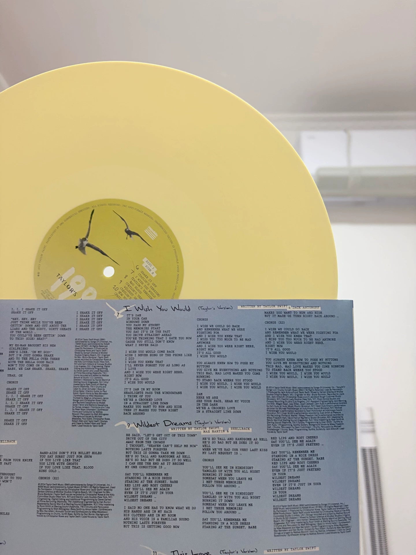 Taylor Swift 1989 (Taylor's Version) Sunrise Boulevard Yellow Vinyl LP