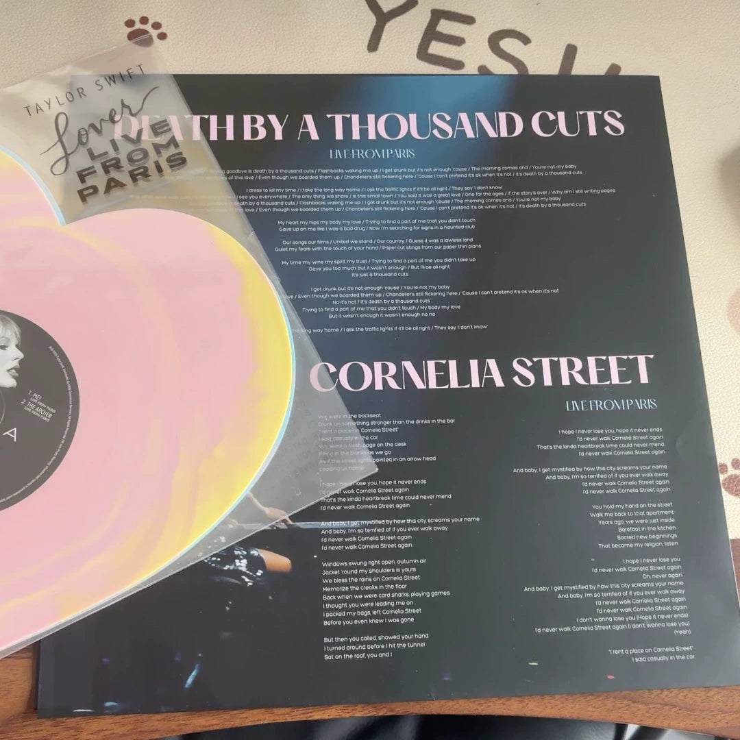 Taylor Swift – Lover Live From Paris – Heart-Shaped Vinyl Set