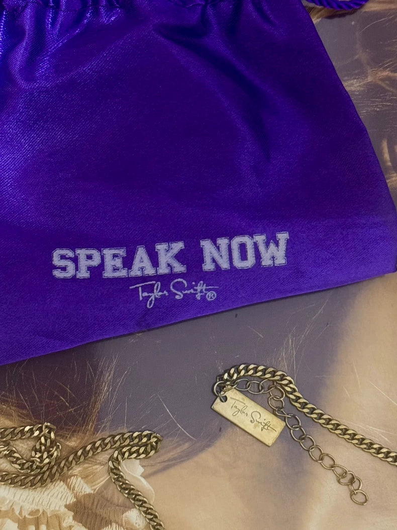 Taylor Swift – Speak Now Necklace with Purple Gift Bag