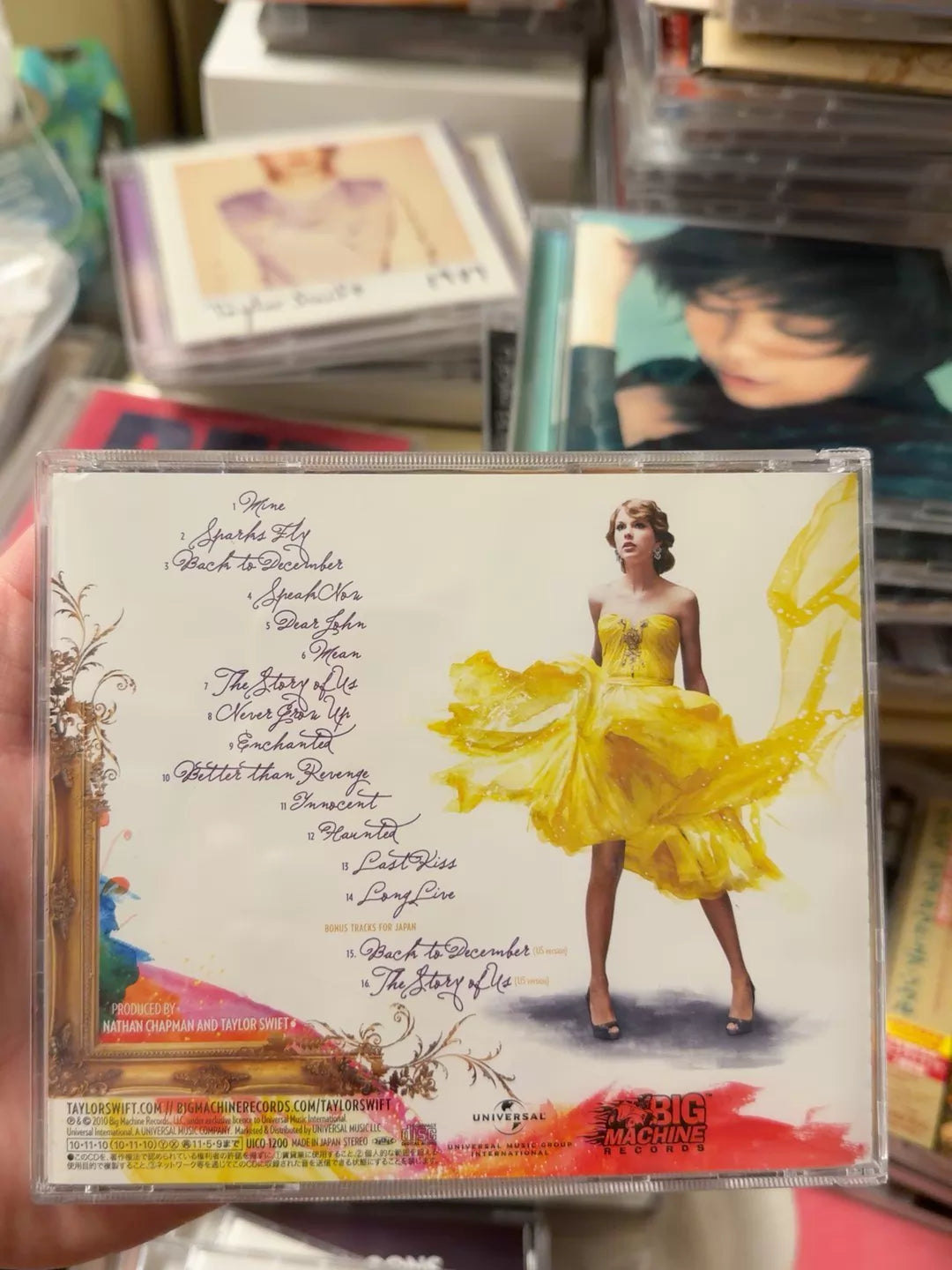 Taylor Swift – Speak Now – Japanese CD, Clean Disc