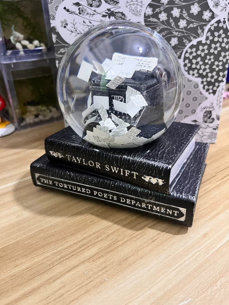 Taylor Swift TTPD Typewriter Snow Globe