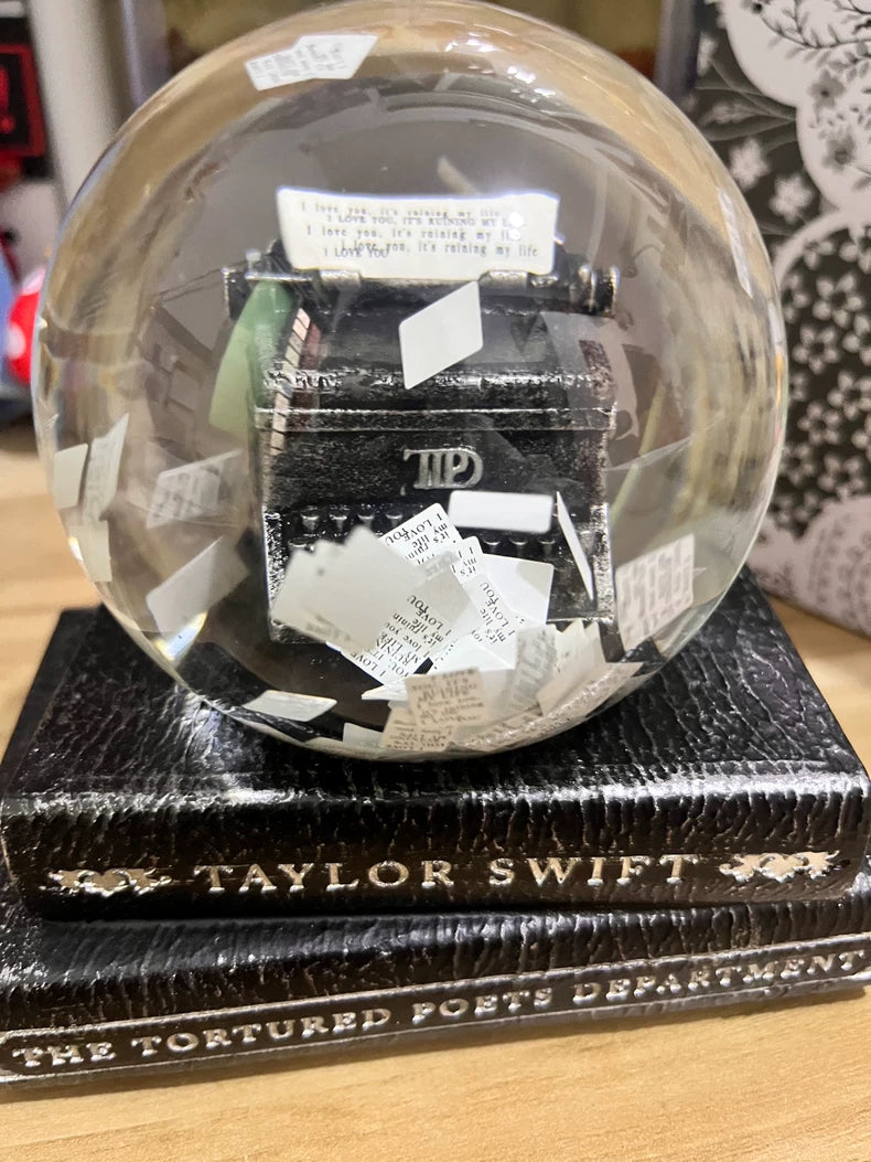 Taylor Swift TTPD Typewriter Snow Globe