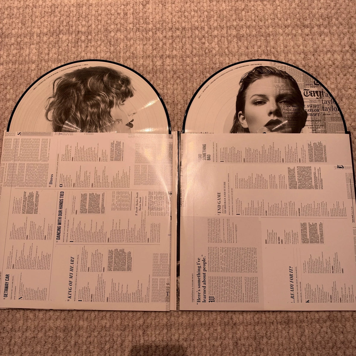 Taylor Swift – Reputation – Picture Disc 2LP – actual copy