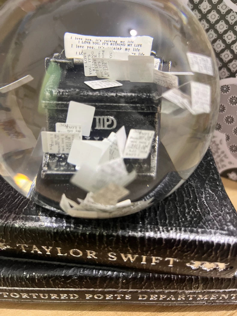 Taylor Swift TTPD Typewriter Snow Globe