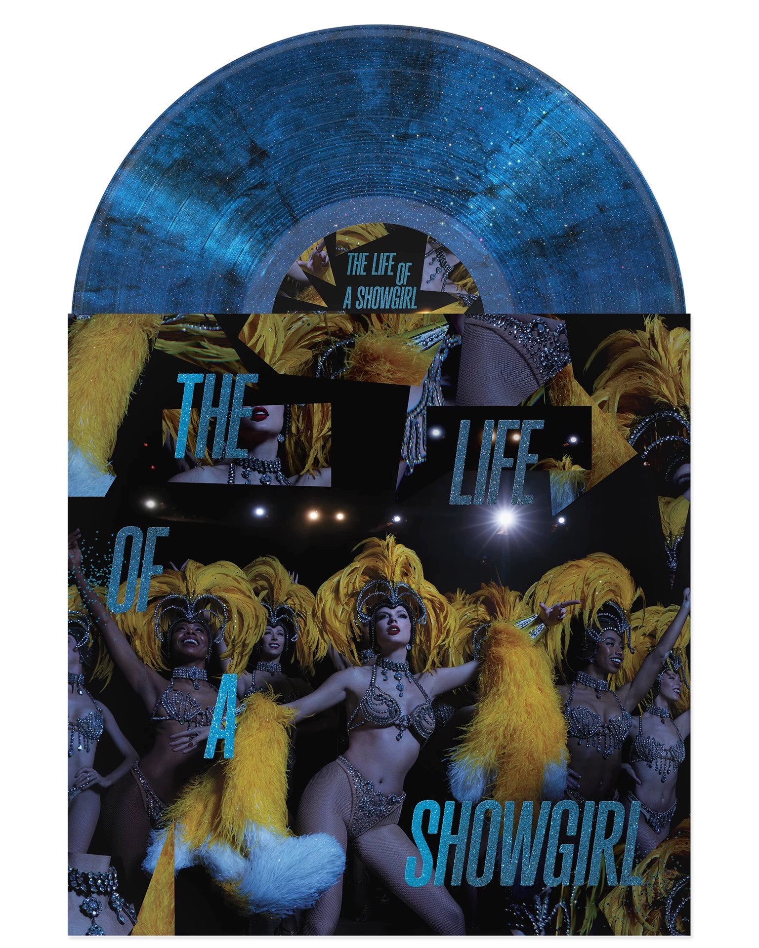 Taylor Swift — The Life of a Showgirl Baby That's Show Business Blue Glitter Vinyl LP — Sealed