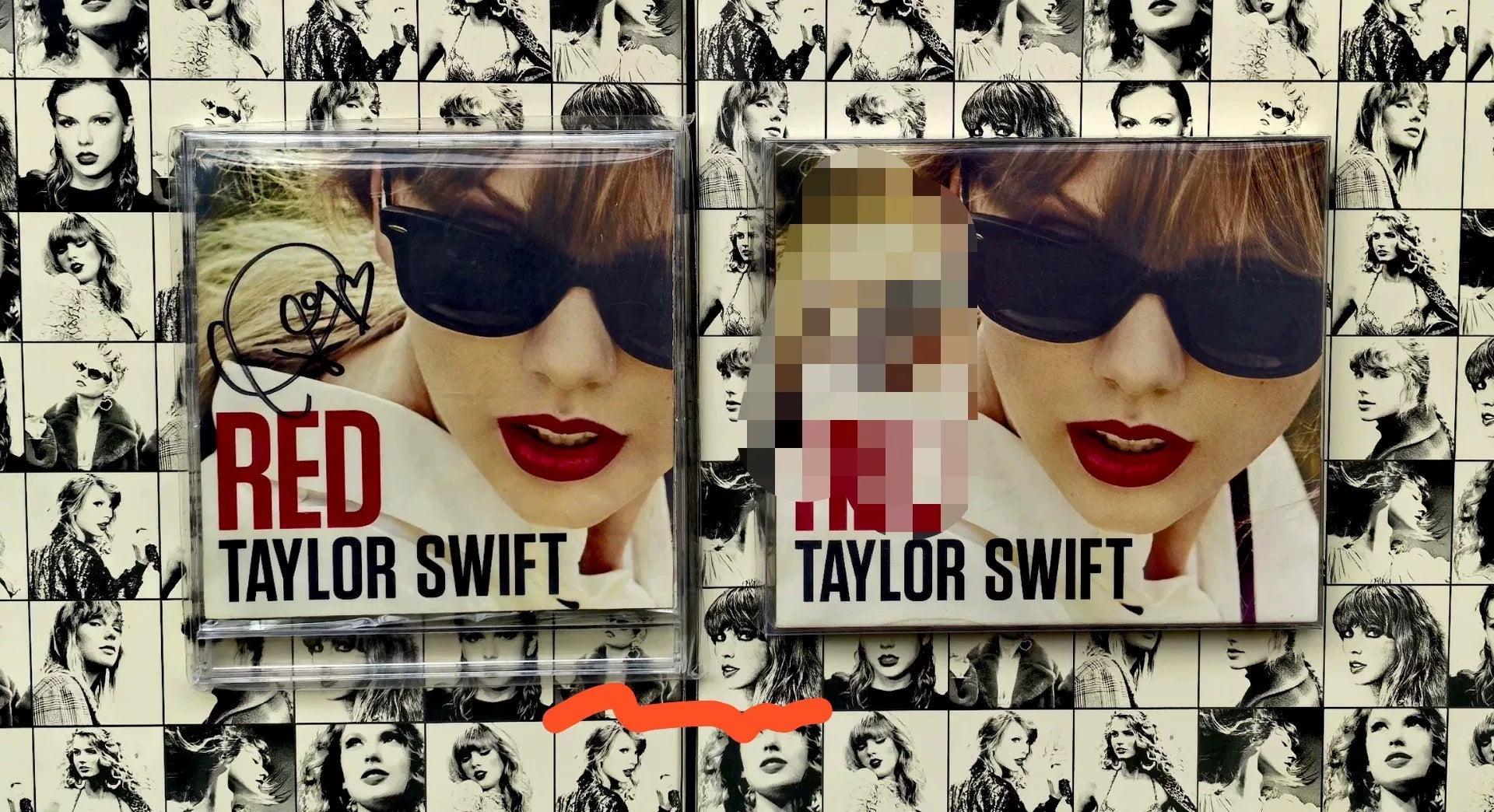 Taylor Swift – Red Original-Era Signed Photograph with Frame