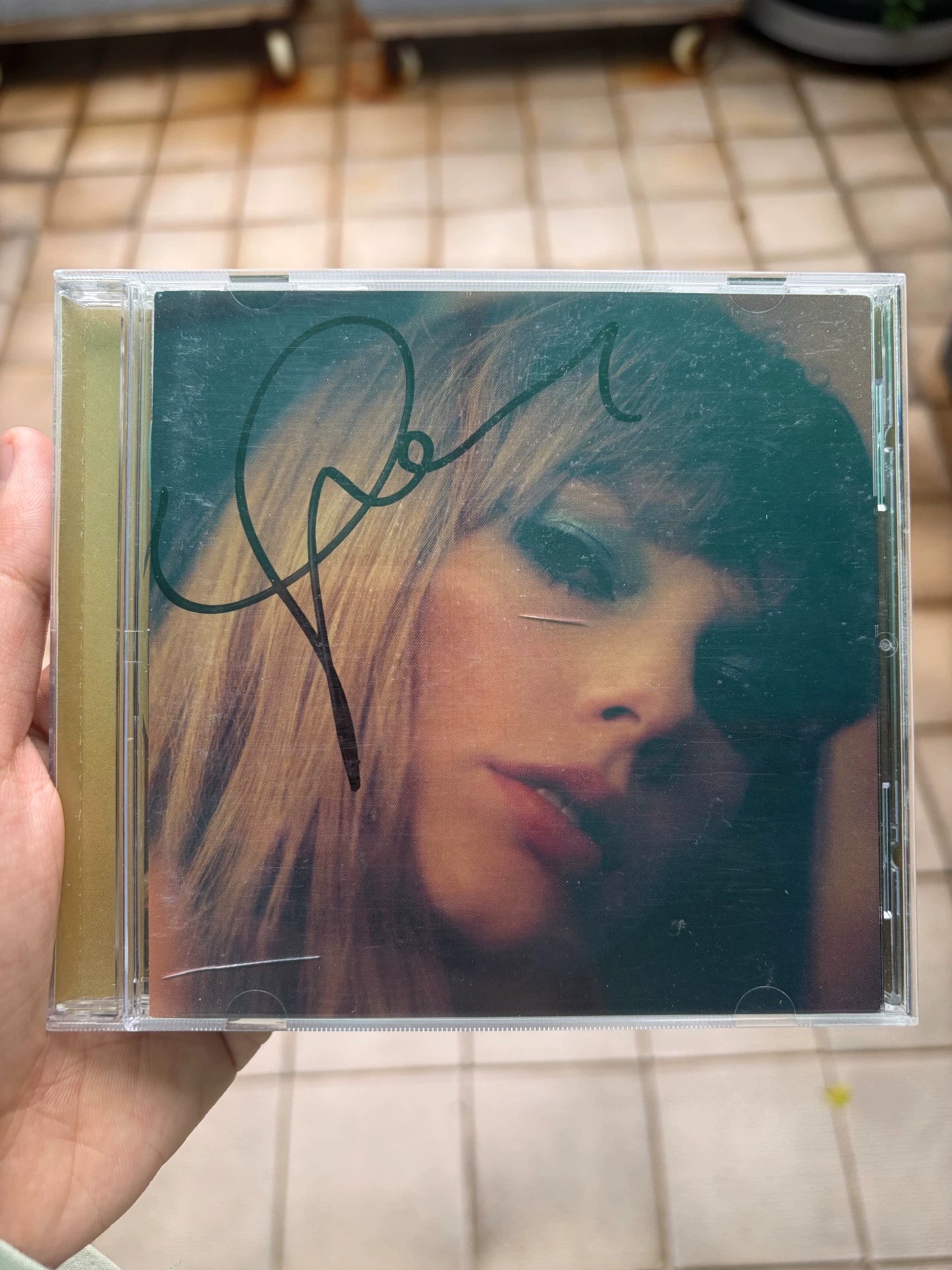 Taylor Swift – Midnights Mahogany Signed CD — front view