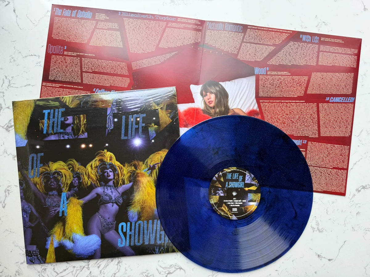 Taylor Swift – The Life of a Showgirl – Lakeside Beach Blue Sparkle Vinyl – detail 3