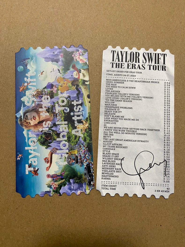 Taylor Swift – The Eras Tour – Decorative Commemorative Ticket