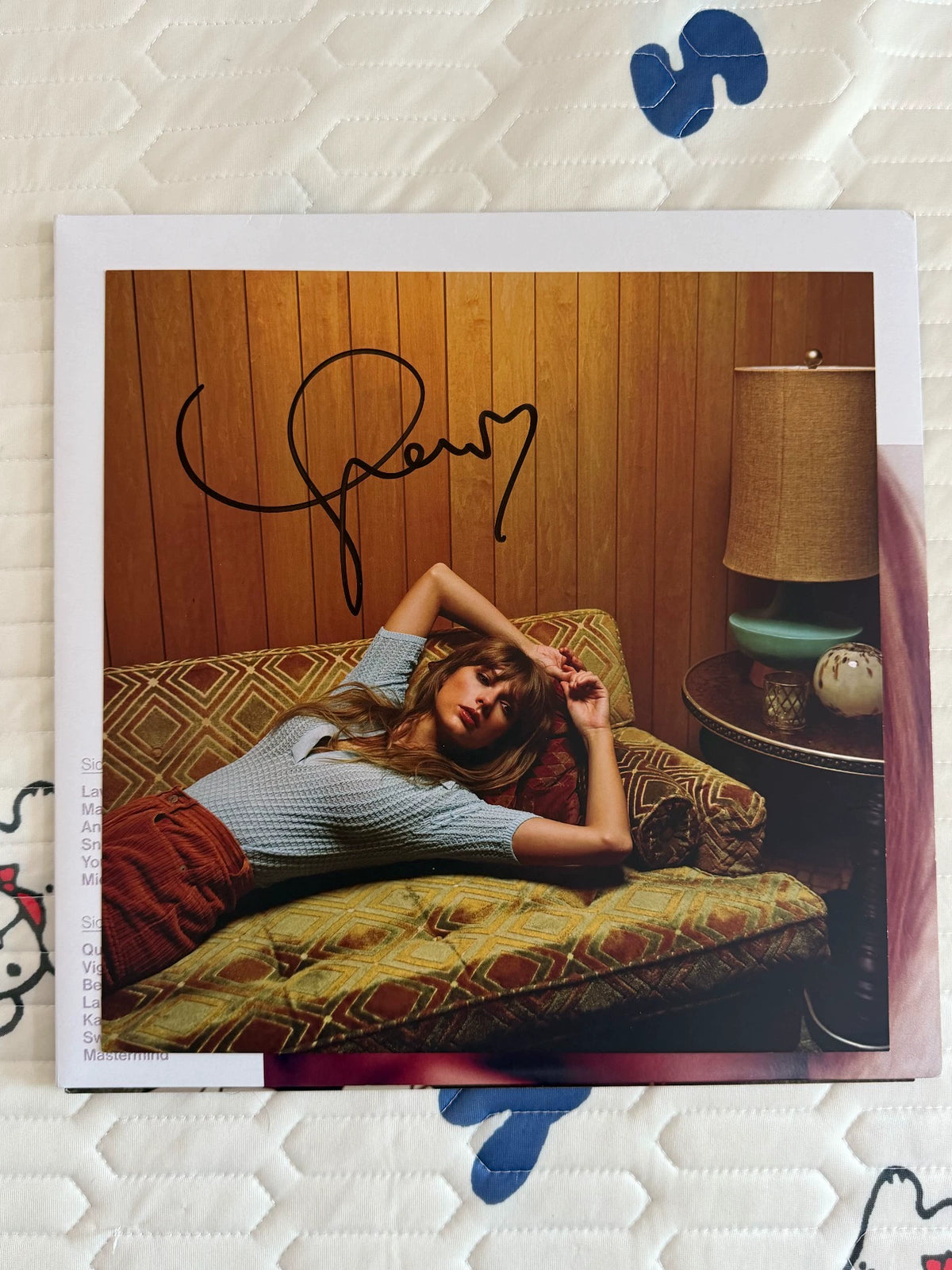 Taylor Swift – Midnights — Moonstone Blue Signed Photo Only — actual item photo 1