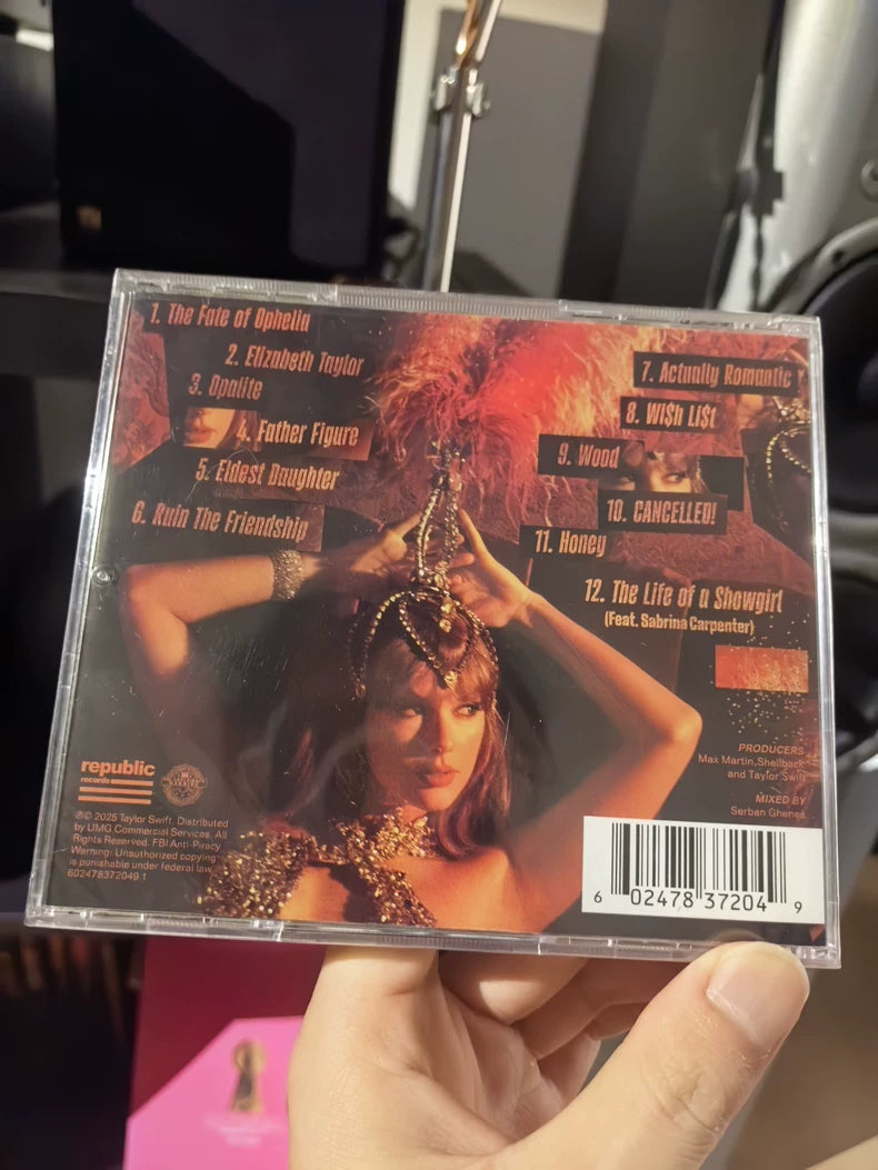 Taylor Swift – The Life of a Showgirl CD with Lyric Booklet & Poster