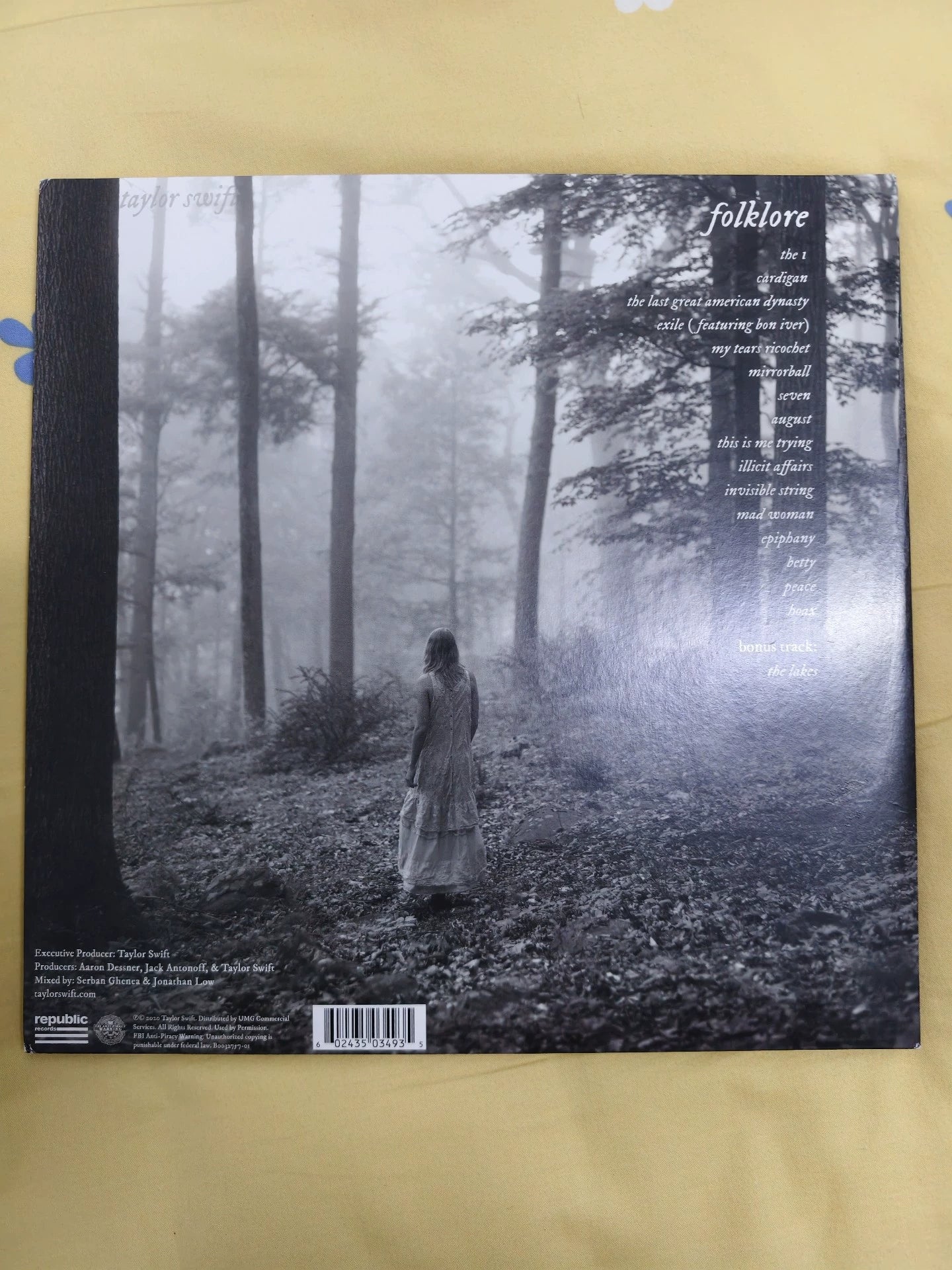 Taylor Swift – folklore Editions 6/7 Hybrid Vinyl 2LP — product detail 3