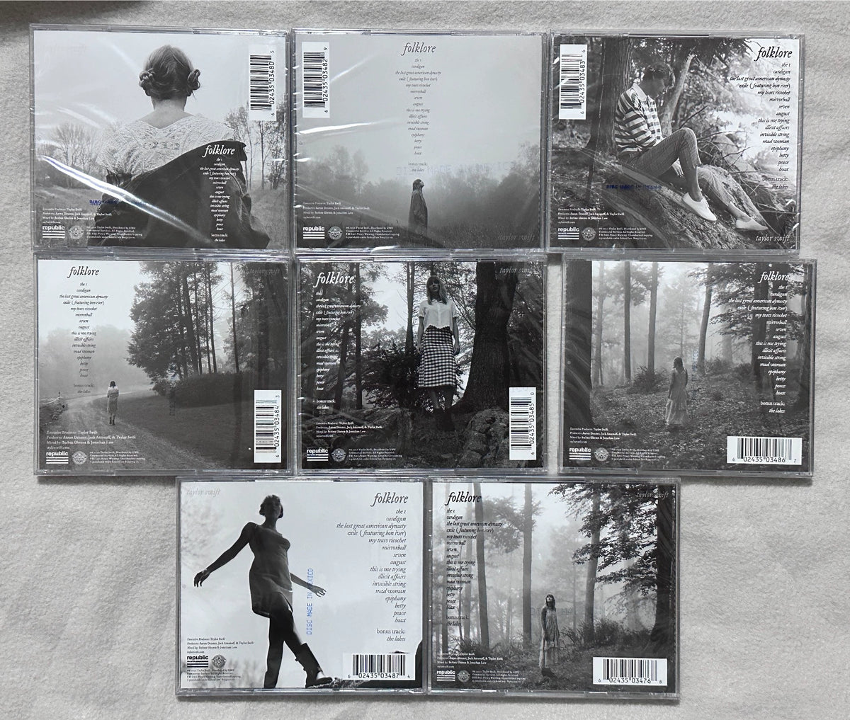 Taylor Swift – folklore – US Webstore First-Week CD Variants 1–8, Complete Set – image 2