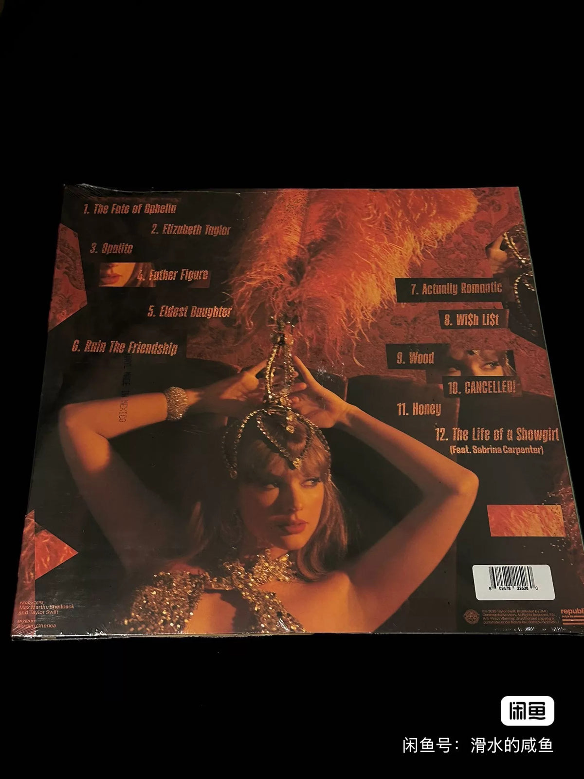 Taylor Swift – The Life of a Showgirl – US Orange Vinyl LP, Sealed