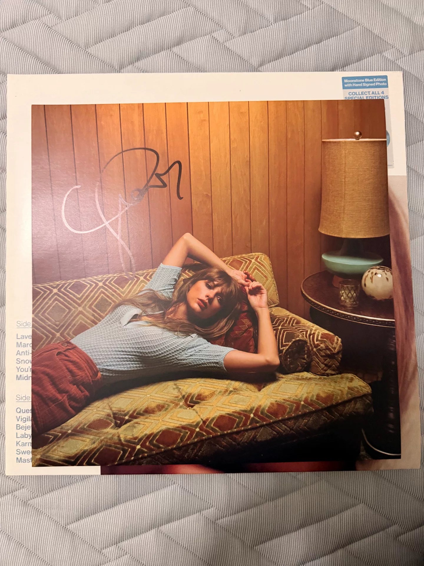 Taylor Swift – Midnights Signed Moonstone Blue Vinyl
