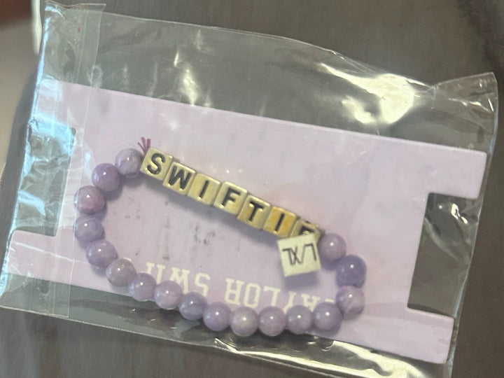Taylor Swift – Swiftie — Purple Beaded Bracelet
