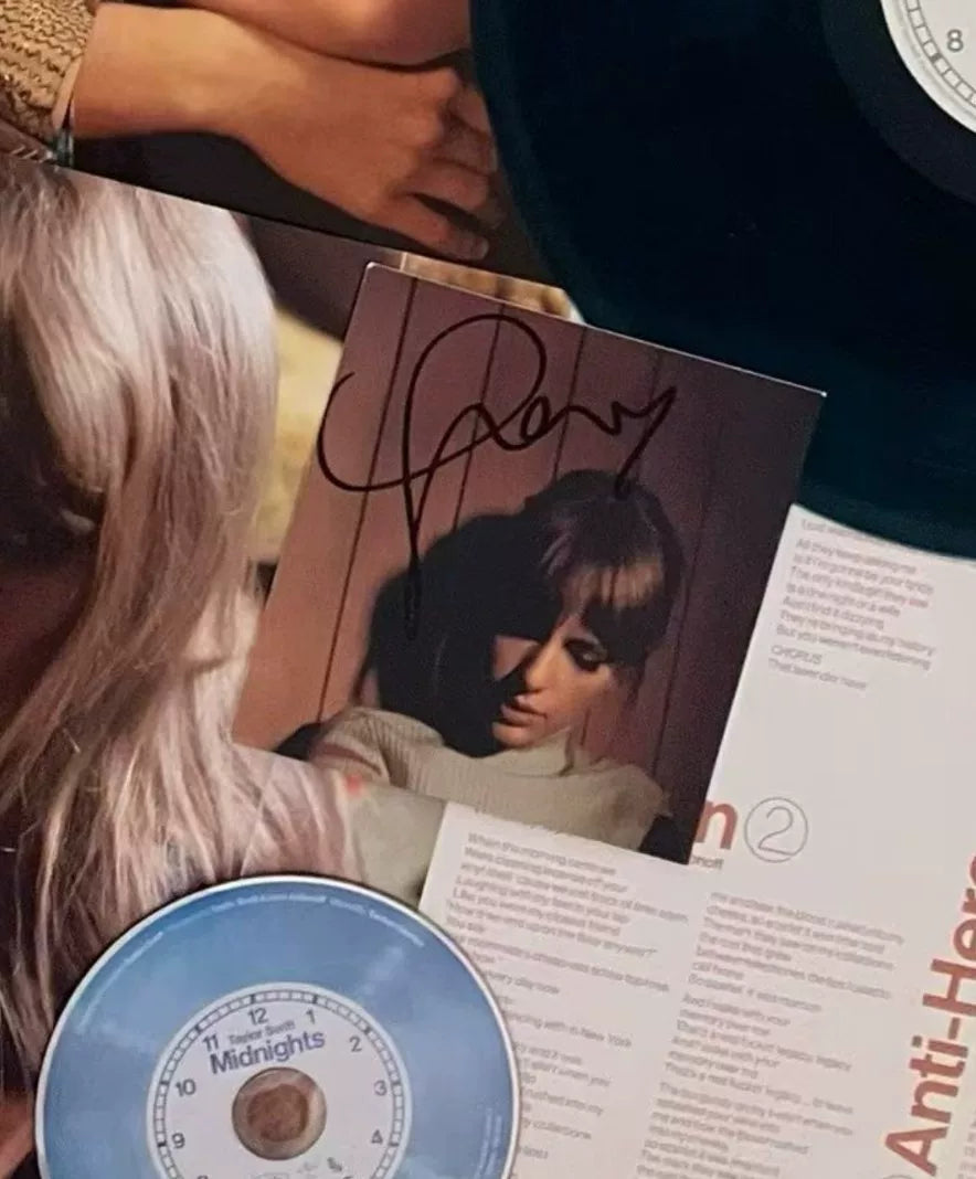 Taylor Swift – Midnights Moonstone Blue Signed CD Bundle