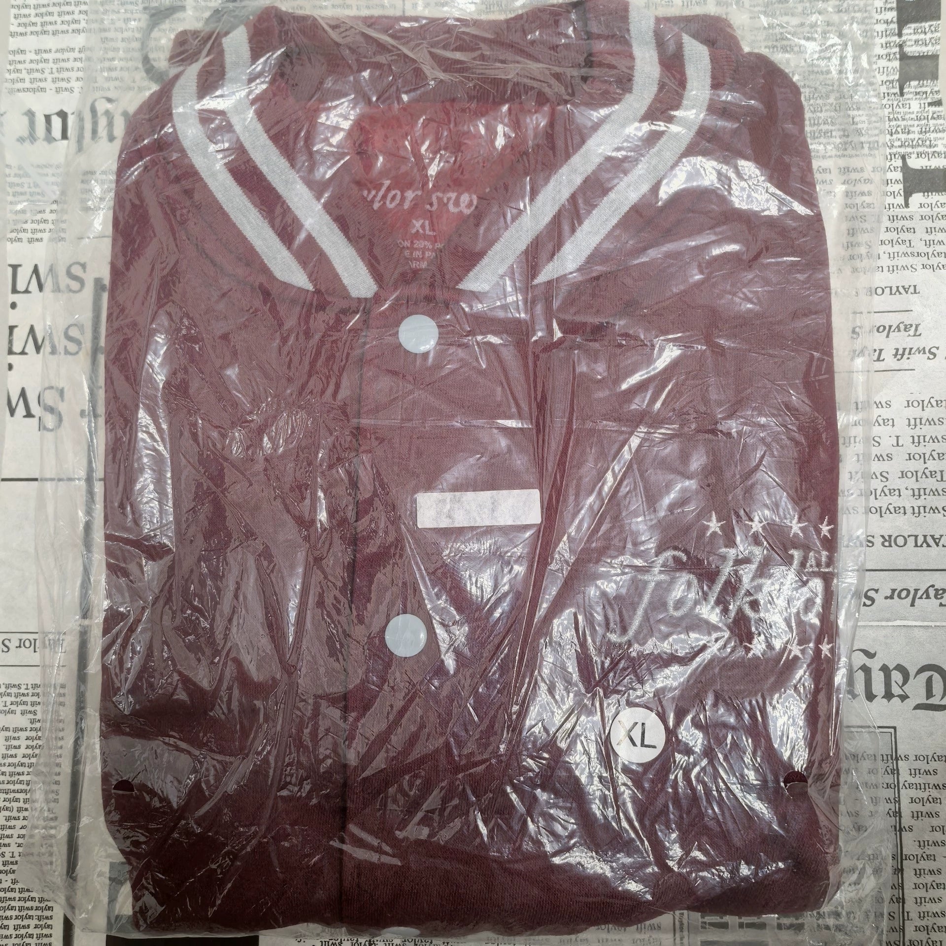 Taylor Swift folklore official baseball jacket front