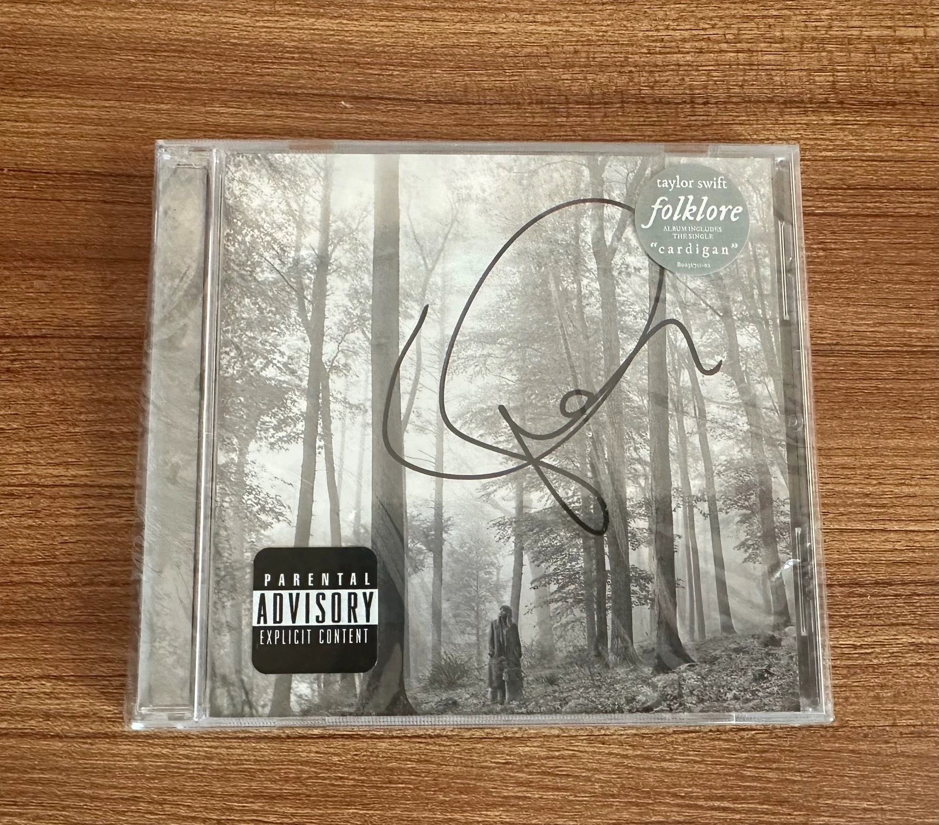 Taylor Swift – folklore Signed CD with Original Shrink Wrap — front view