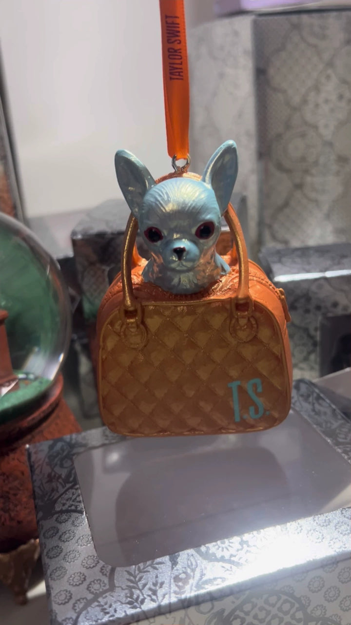 Taylor Swift – Toy Chihuahua Barking at Me from a Tiny Purse Ornament